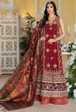 Saadia Asad Maroon D1 Carmine Noor Kaani 2022