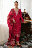 Cross Stitch Fiery Blush - 3pc Khaddar Printed Khaddar & Linen Collection