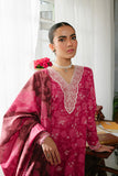 Cross Stitch Fiery Blush - 3pc Khaddar Printed Khaddar & Linen Collection