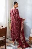 Cross Stitch Tango Plum - 3pc Khaddar Printed Khaddar & Linen Collection