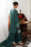 Cross Stitch Pine Forest - 3pc Khaddar Printed Khaddar & Linen Collection