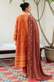 Cross Stitch Tan Hues - 3pc Khaddar Embroidered Khaddar & Linen Collection