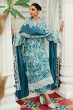 Cross Stitch Teal Waters - 3pc Linen Embroidered Khaddar & Linen Collection