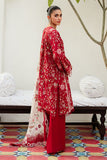 Cross Stitch Misty Bloom - 3pc Linen Printed Khaddar & Linen Collection