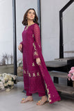 Azure OrchidFlame Eid Ensembles Hania Amir Embroidered3pcs Festive Collection