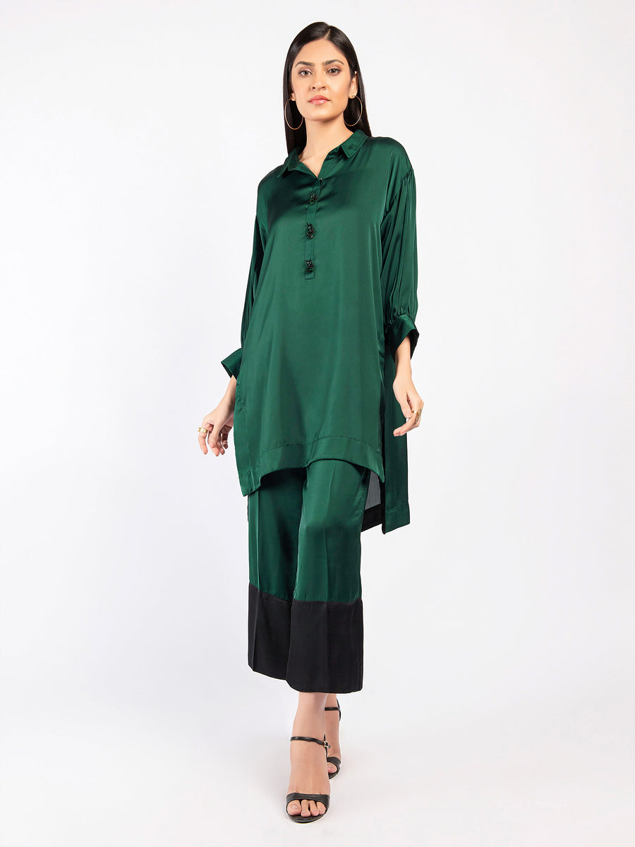 limelight silk dresses LimeLight | Embroidered Silk Suit