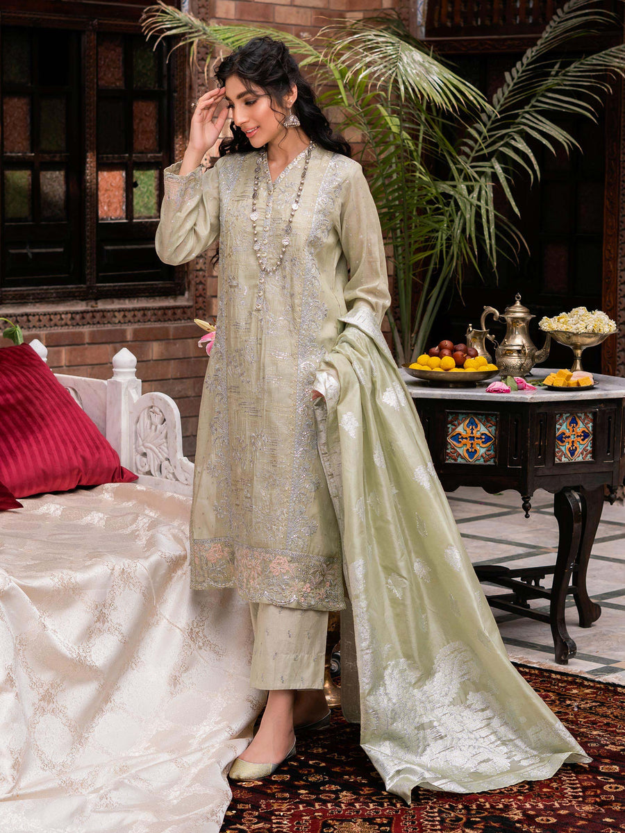 Limelight Green P6338su Sge Pret 2022 Sara Clothes Limelight Green P6338su Sge Pret 2022 Sara Clothes