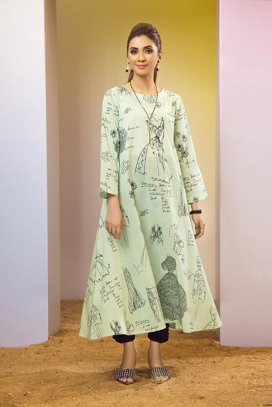 Nishat 2025 long frocks