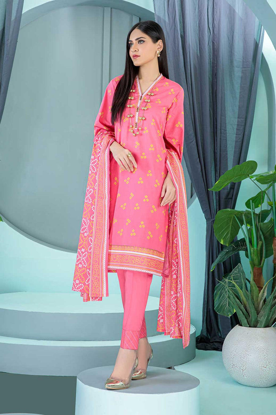 Bonanza Satrangi Rgsr223p02 Pink Eid Prints 2022