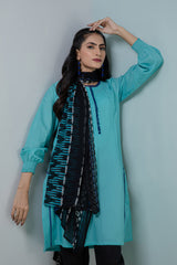 Bonanza Satrangi S Blue Lawn Suit Rsk222p07 Eid Pret 2022