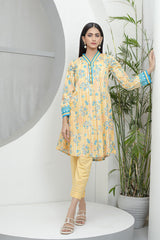 Bonanza Satrangi Yellow Lawn Suit Rsk222p23 Eid Pret 2022