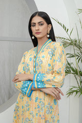 Bonanza Satrangi Yellow Lawn Suit Rsk222p23 Eid Pret 2022