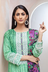 Bonanza Satrangi Green Lawn Suit Rsk222p25 Eid Pret 2022