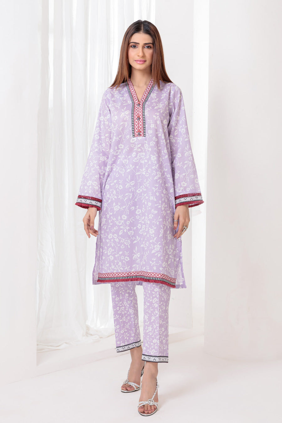 Bonanza Satrangi Lavender Lawn Suit Rsk222p30 Eid Pret 2022