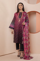 Bonanza Satrangi Mar00n Lawn Suit Rsk222p33 Eid Pret 2022