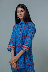 Bonanza Satrangi Blue Lawn Suit Rsk222p38 Eid Pret 2022