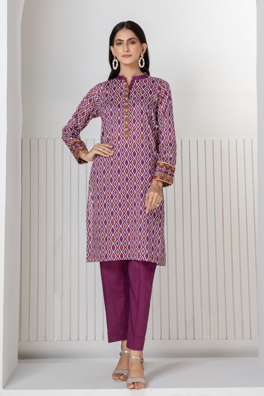 Bonanza Satrangi Purple Lawn Suit Rsk222p42 Eid Pret 2022