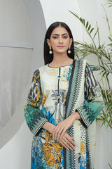 Bonanza Satrangi Gray Lawn Suit Rsk223p16 Eid Pret 2022