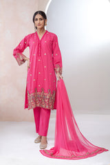 Bonanza Satrangi Pink Lawn Suit Rsk223p19 Eid Pret 2022