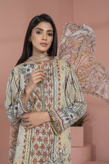 Bonanza Satrangi Beige Lawn Suit Rsk223p35 Eid Pret 2022