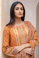 Bonanza Satrangi Orange Lawn Suit Rsk223p38 Eid Pret 2022