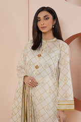 Bonanza Satrangi Cream Lawn Suit Rsk223p59 Eid Pret 2022