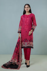 Bonanza Satrangi Pink Lawn Suit Rsk223p70 Eid Pret 2022