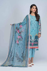 Bonanza Satrangi RSO213P35 A BLUE Summer Lawn 2021