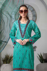 Bonanza Satrangi Rso222p20 Green Eid Prints 2022