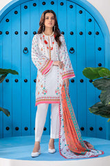 Bonanza Satrangi Rsr222p11 White Eid Prints 2022