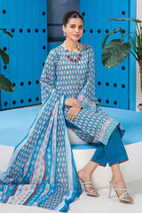 Bonanza Satrangi Rsr223p12 Blue Eid Prints 2022