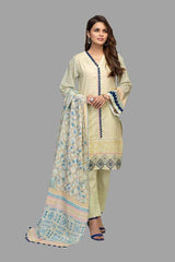 Bonanza Satrangi RST213P25 CREAM Summer Lawn 2021