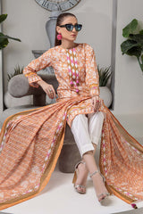 Bonanza Satrangi Rst222p03 Peach Eid Prints 2022