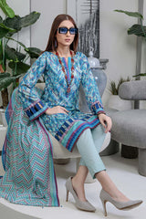 Bonanza Satrangi Rst223p03b Blue Eid Prints 2022