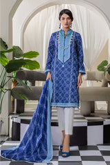 Bonanza Satrangi Rst223p06 Blue Eid Prints 2022