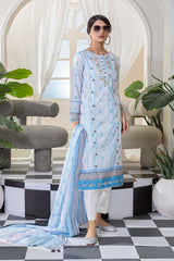 Bonanza Satrangi Rst223p07 Sky Blue Eid Prints 2022