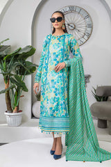 Bonanza Satrangi Rst223p20 Green Eid Prints 2022