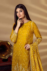 Bonanza Satrangi Mustard Khaddar Suit (RWO223P10A) Winter Collection 2022