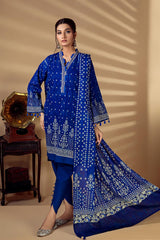 Bonanza Satrangi Blue Khaddar Suit (RWO223P10B) Winter Collection 2022