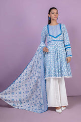 Bonanza Satrangi Blue Khaddar Suit (RWO223P27) Winter Collection 2022