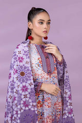 Bonanza Satrangi Purple Khaddar Suit (RWO223P30) Winter Collection 2022