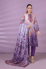 Bonanza Satrangi Purple Khaddar Suit (RWO223P30) Winter Collection 2022