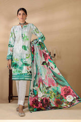 Bonanza Satrangi Green Khaddar Suit (RWO223P43A) Winter Collection 2022