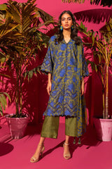 Alkaram SEC-06-24 Olive Green Rang E Bahar Collection