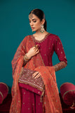 Maria B SF-EA23-10-Maroon Luxury Casual Prets Vol 2