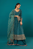 Maria B SF-EA23-10-Teal Luxury Casual Prets Vol 2