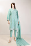 Saya Ice Blue Printed Stitched 3 Piece
