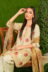 Alkaram Studio SS-07-23-2-Beige Summer Lawn Vol 2