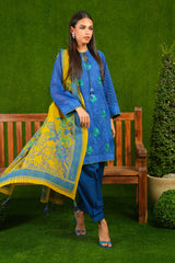 Alkaram Studio SS-07-23-2-Blue Summer Lawn Vol 2