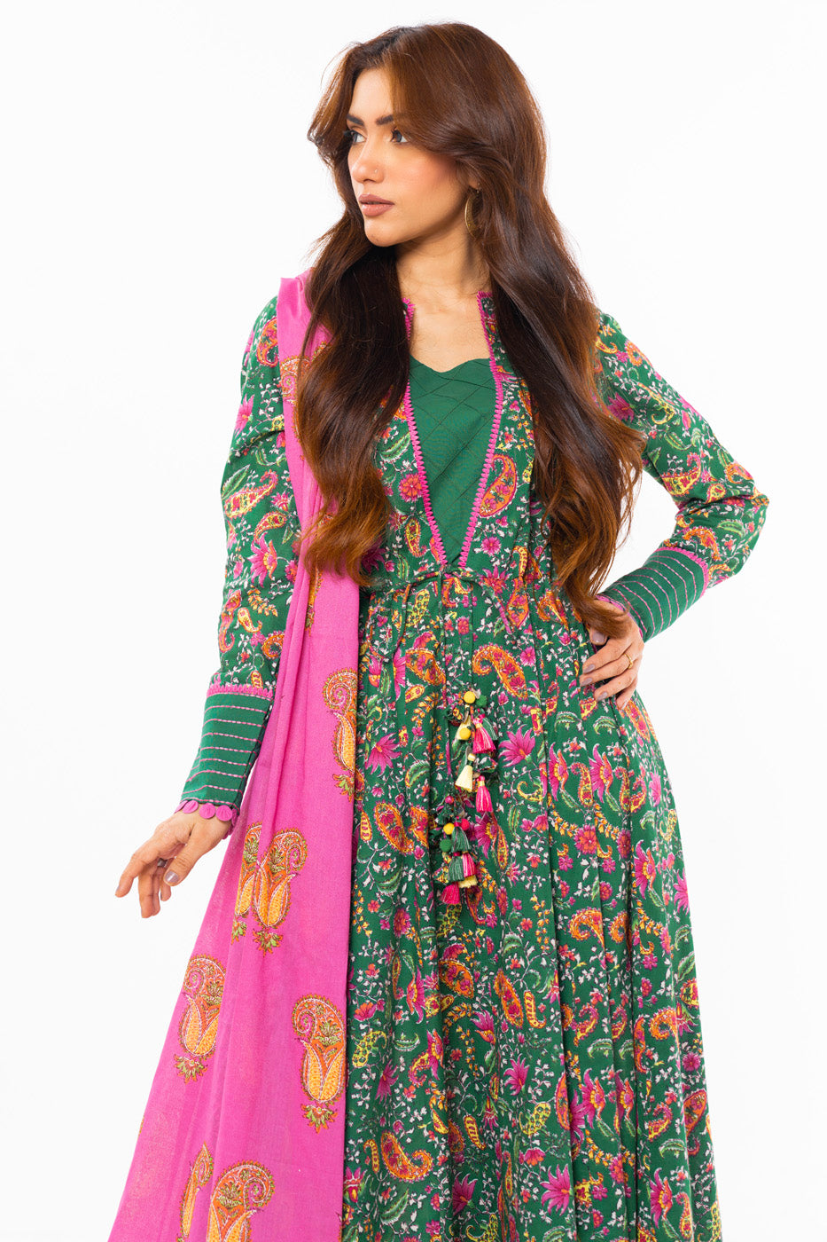 Alkaram Studio SS-18-1-24 Green Spring Summer Collection